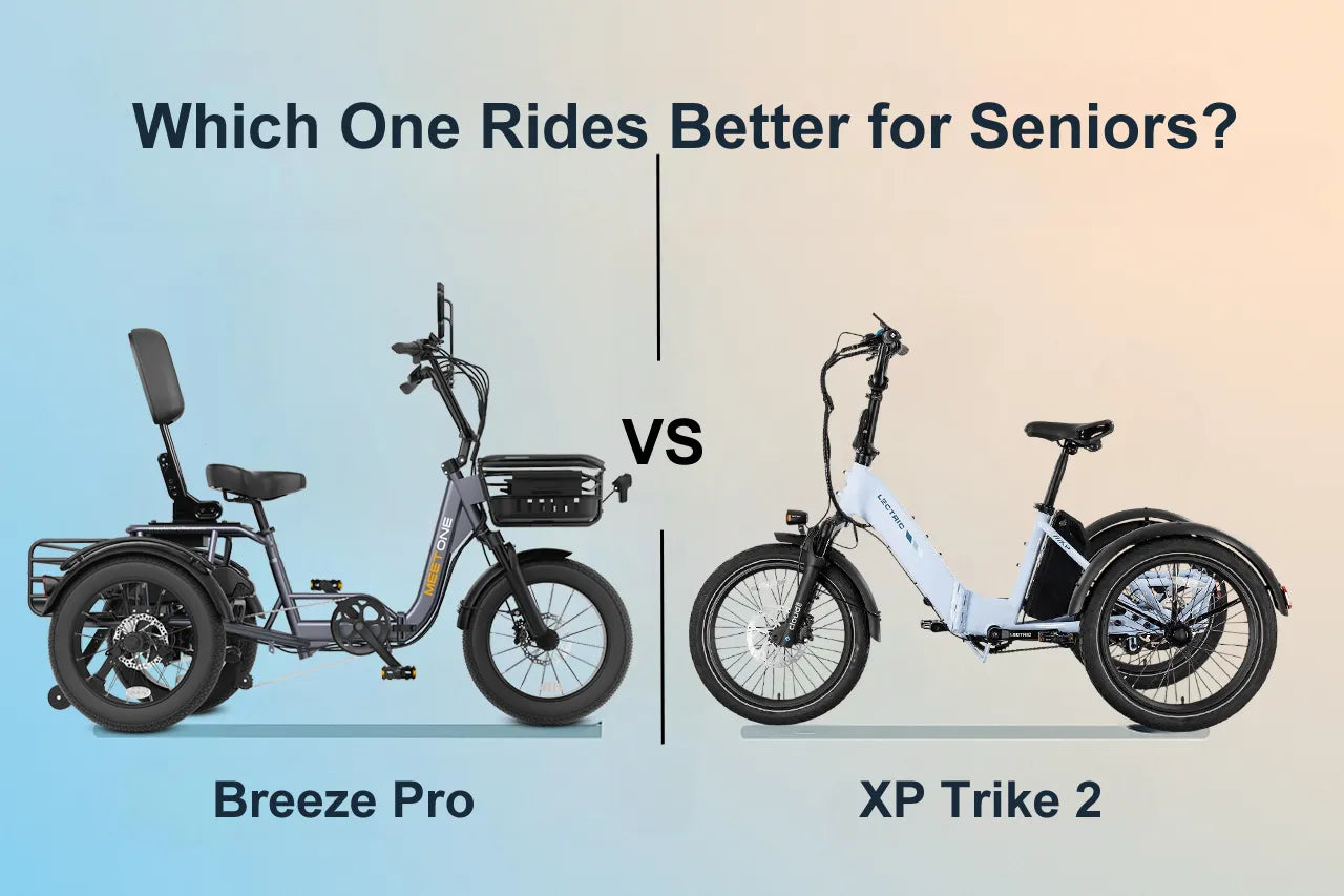 How does Meet One Breeze Pro Compare to XP Trike2 for Senior Riders?