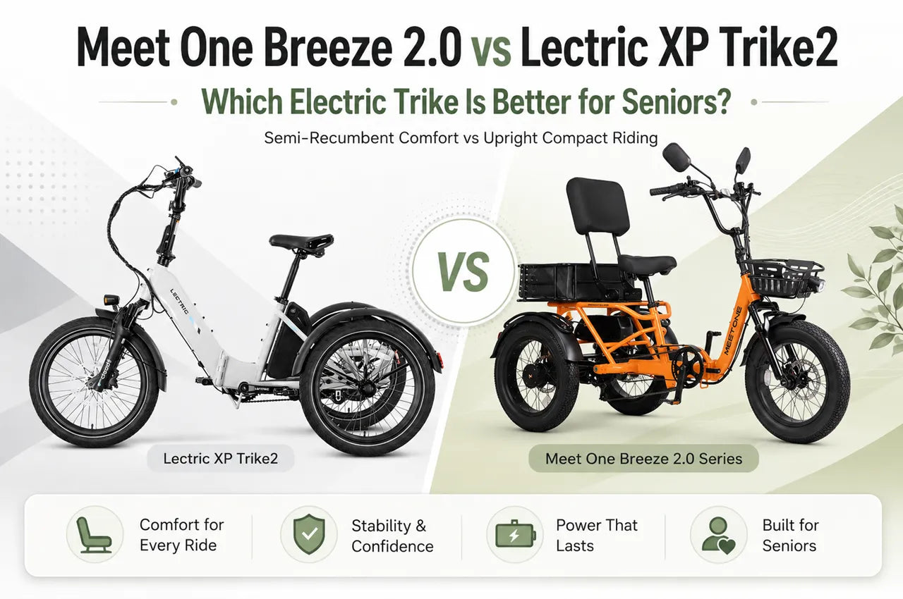Meet One Trike Breeze 2.0 vs Lectric XP Trike2