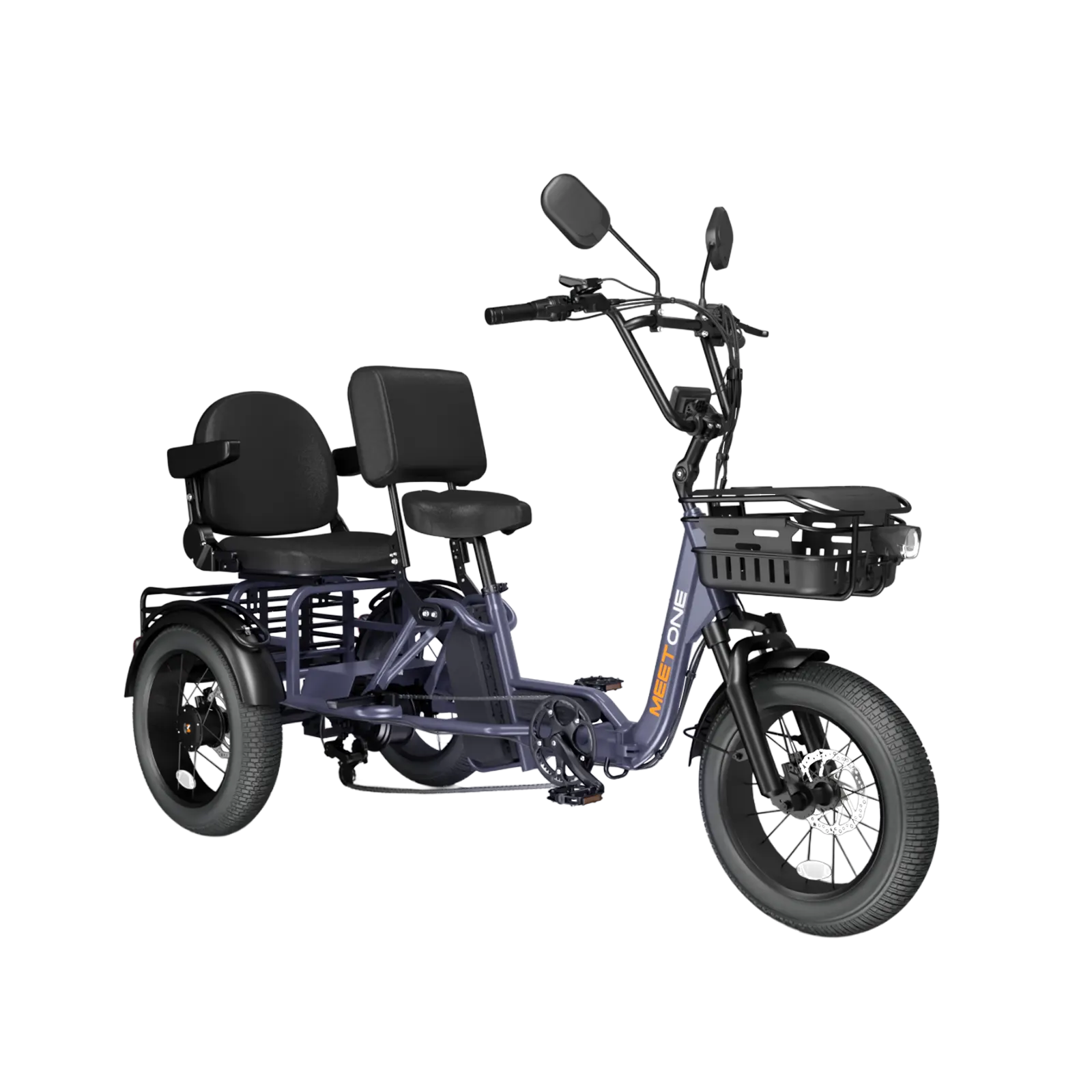 Meet One Pair Electric Trike with Passenger Seat