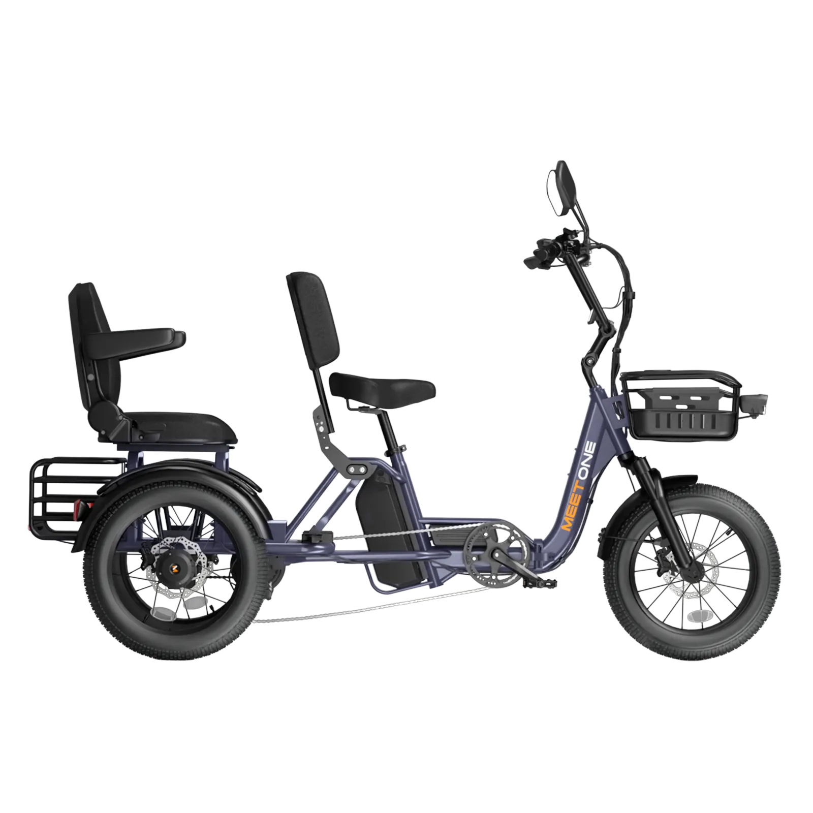 Meet One Pair Electric Trike with Passenger Seat