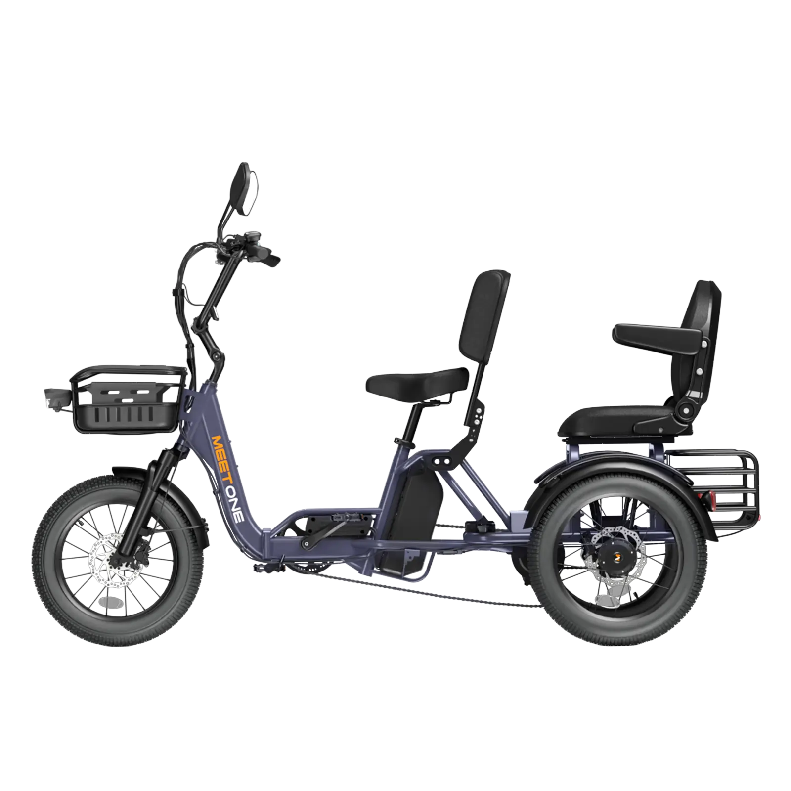 Meet One Pair Electric Trike with Passenger Seat