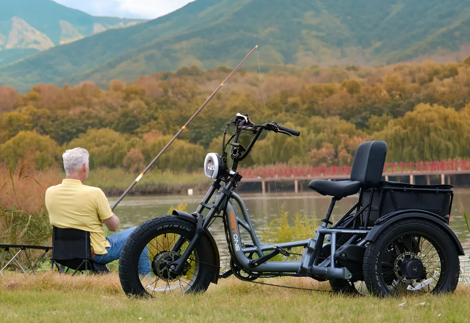 Meet One Tour Dual Motor Dual Battery Electric Trike For Adults