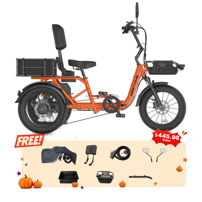 Meet One Breeze Pro 2.0 Full Suspension Fat Tire Electric Trike