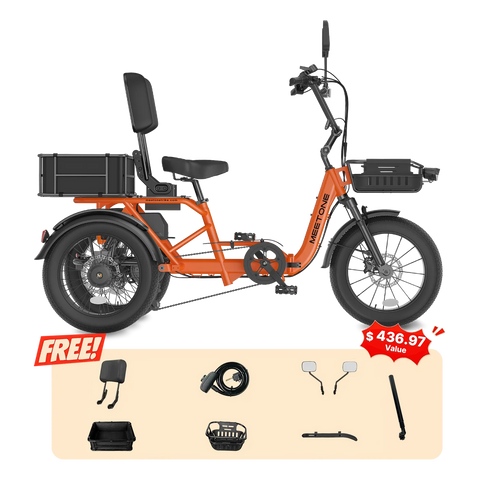 Meet One Breeze Pro 2.0 Full Suspension Fat Tire Electric Trike