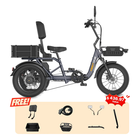 Meet One Breeze 2.0 Full Suspension Folding Electric Trike
