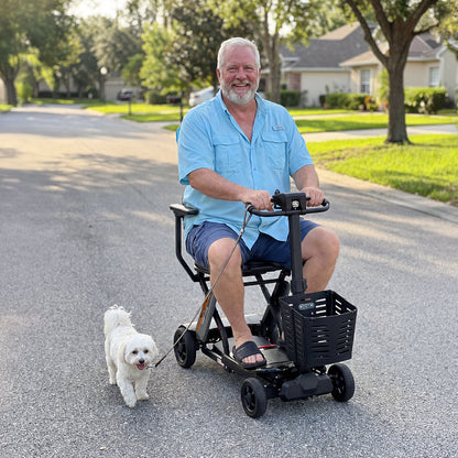 Meet One Glide 4-Wheel Folding Mobility Scooter