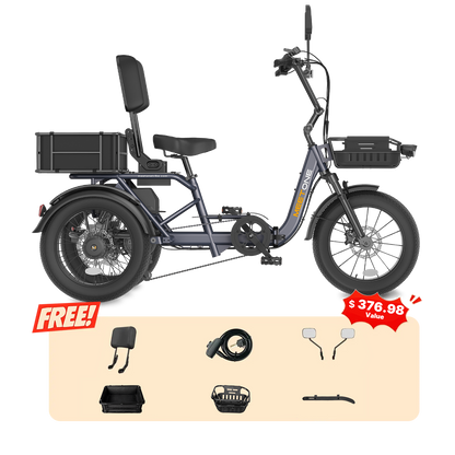 Meet One Breeze 2.0 Full Suspension Folding Electric Trike