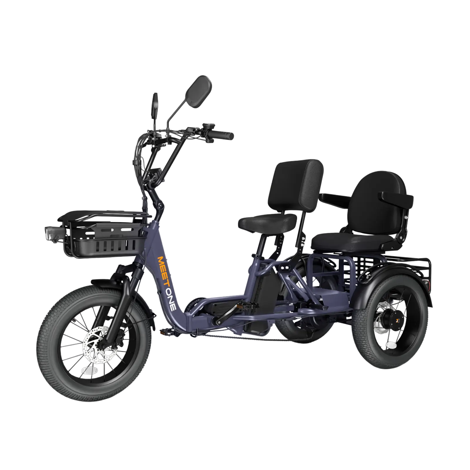 Meet One Pair Electric Trike with Passenger Seat