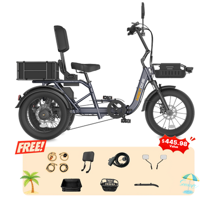 Meet One Breeze 2.0 Full Suspension Folding Electric Trike