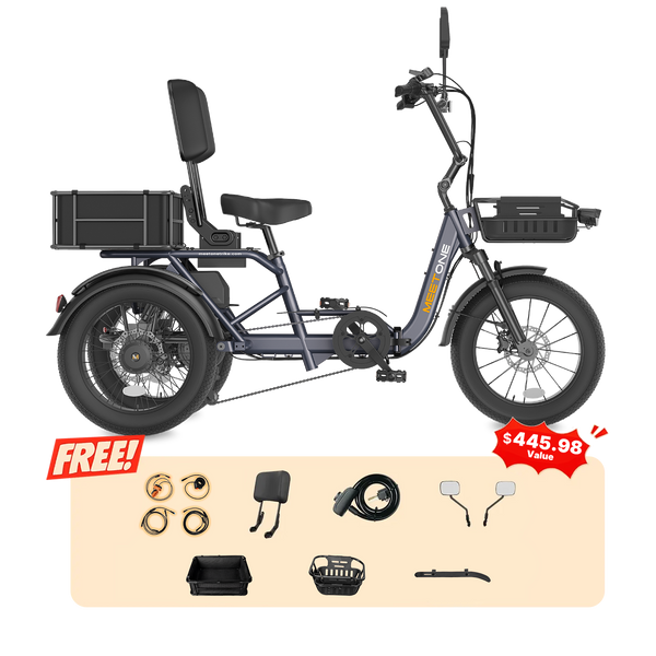 Breeze 2.0 Electric Trike | Full-Suspension Folding Etrike For