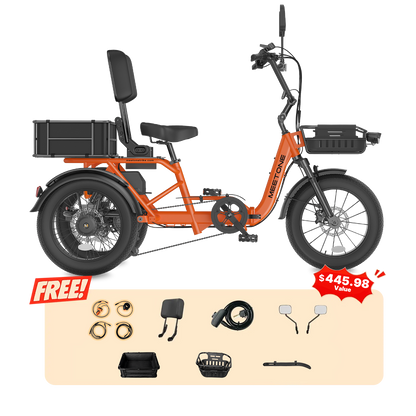 Meet One Breeze Pro 2.0 Full Suspension Fat Tire Electric Trike