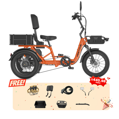 Meet One Breeze Pro 2.0 Full Suspension Fat Tire Electric Trike