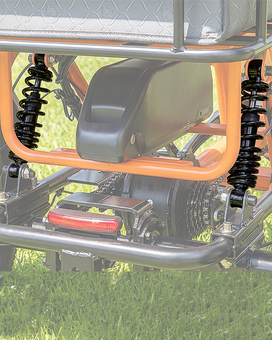 Upgraded Dual Rear Suspension