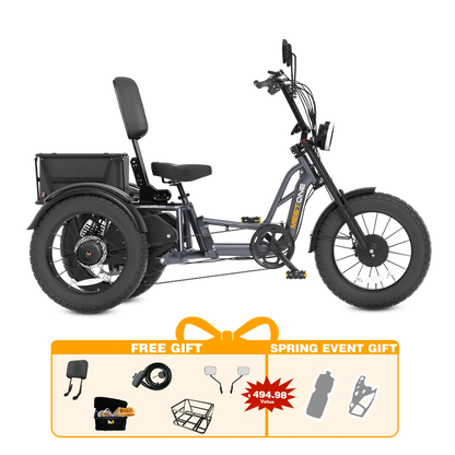 Meet One Tour Dual Motor Dual Battery Electric Trike