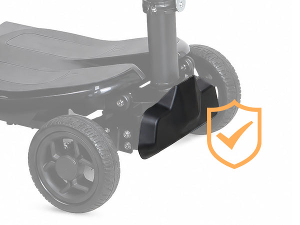 Meet One Glide mobility scooter protective guard design for added protection during everyday use.